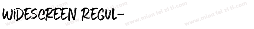 Widescreen Regul字体转换